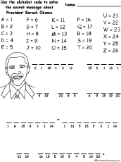 president barack obama alphabet code enchantedlearningcom