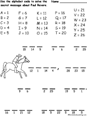 Search result: 'Paul Revere Alphabet Code'