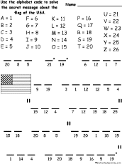 us flag alphabet code enchanted learning