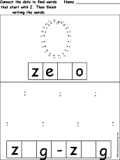 Search result: 'Connect the Dots then Fill in the Blanks: Z'