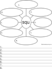 Search result: 'Write Eight Words that Start with Squ'