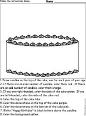 Search result: 'Birthday Cake - Follow the Instructions'