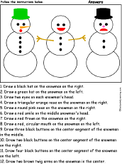 Color the snowman