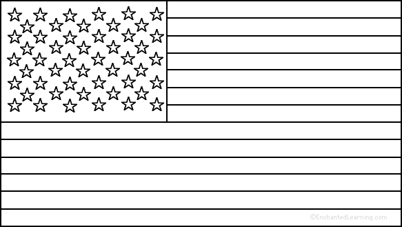 US Flag Color and Count Follow the Instructions