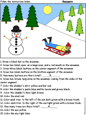 Color the snowman