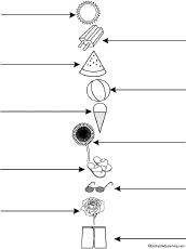 spelling worksheets summer k 3 theme page at enchantedlearning com