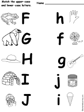 Learn the ABCs in Lower-Case: f is for fish and frog 