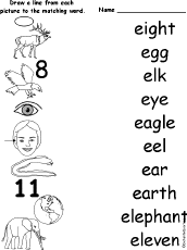 Letter E Alphabet Activities At Enchantedlearning Com