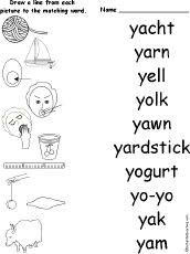 Letter Y Alphabet Activities At Enchantedlearning Com