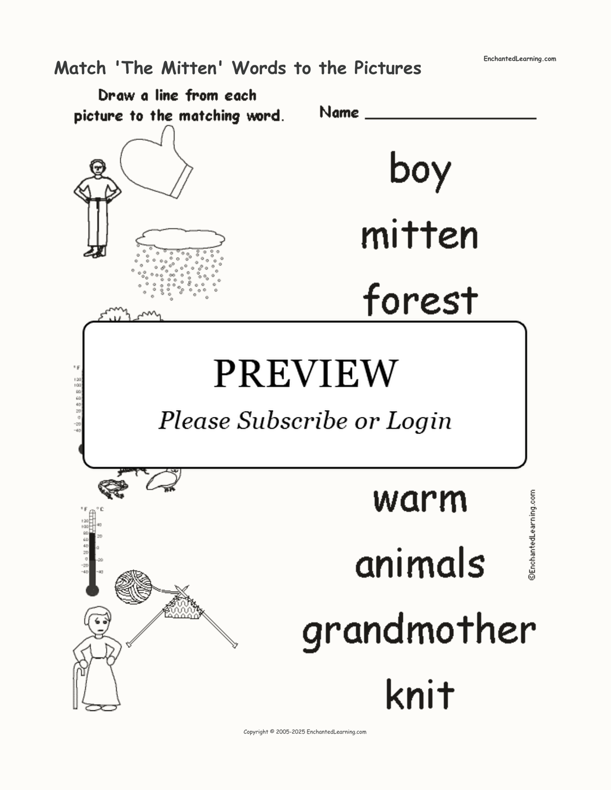 match-the-mitten-words-to-the-pictures-enchanted-learning