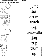 Short U Alphabet Activities At Enchantedlearning Com