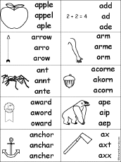 Search result: 'Alphabet: Multiple Choice Spelling Words'