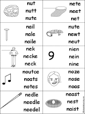 Alphabet: Multiple Choice Spelling Words at EnchantedLearning.com