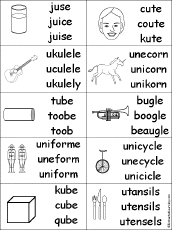 long u alphabet activities at enchantedlearningcom