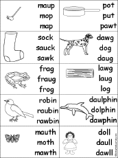 Short O Alphabet Activities At Enchantedlearning Com