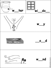 Search result: 'Fill in Missing Letters in Dolch Words #10'