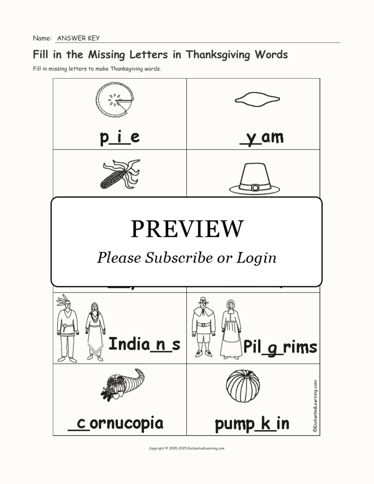 fill-in-missing-letters-in-thanksgiving-words-enchanted-learning