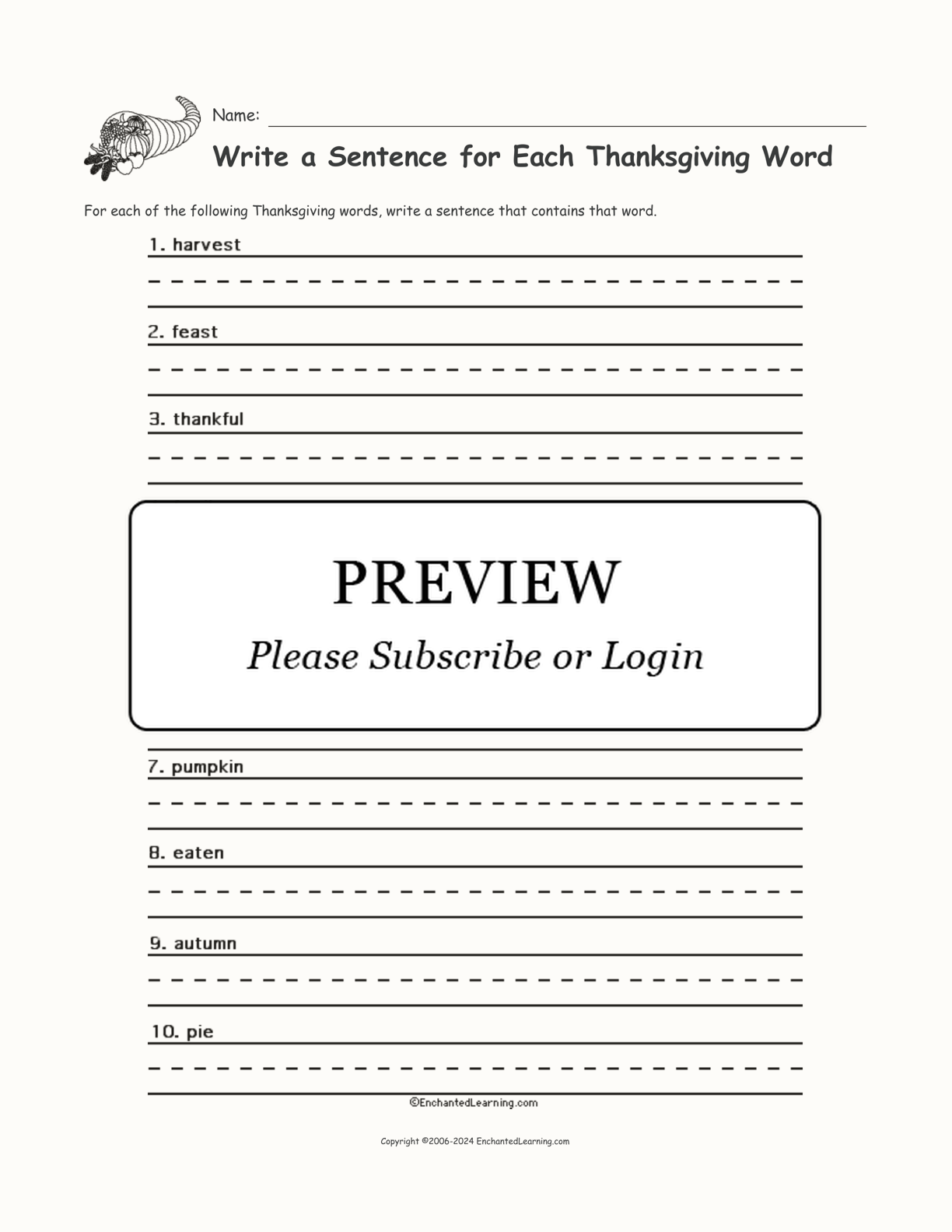 write-a-sentence-for-each-thanksgiving-word-enchanted-learning