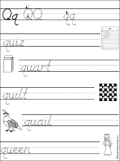 Trace and Write Words at EnchantedLearning.com