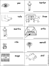 Unscramble Dolch Words #4