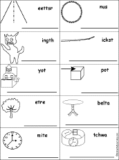 Unscramble Dolch Words #9