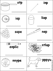 Unscramble Words that Start with P: EnchantedLearning.com