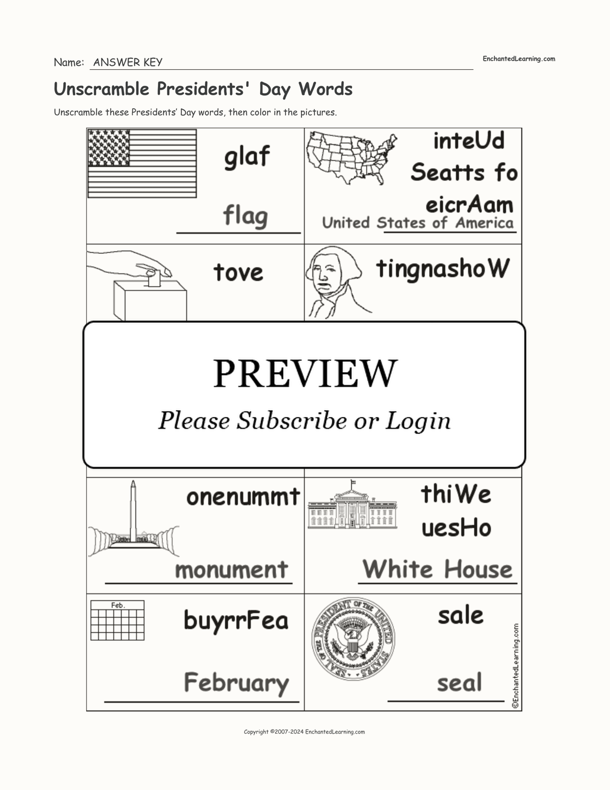 unscramble-presidents-day-words-enchanted-learning