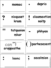 Punctuation Marks Words