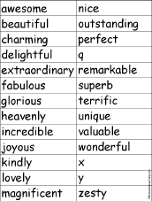 Good adjective words starting with s