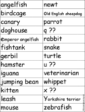 Word for Each Letter