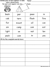 Search result: 'Camping Word Pieces Puzzle'