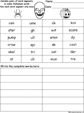 halloween worksheets 4th grade