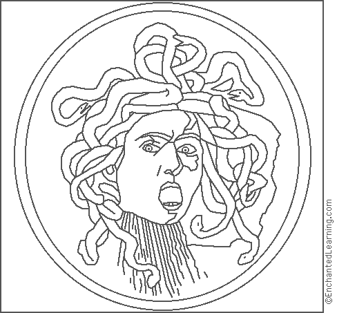 medusa coloring pages