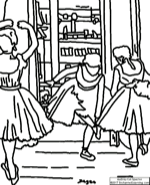 Search result: '"Three Dancers in a Practice Room" Coloring Page'