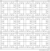 Download Bear Claw Quilt: Coloring Page - EnchantedLearning.com