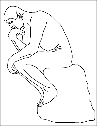 Auguste Rodin Art Page - The Thinker: EnchantedLearning.com