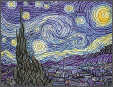 Search result: 'Van Gogh: Starry Night Coloring Page'