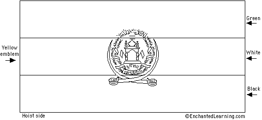 Afghanistan Flag Quiz/Printout - EnchantedLearning.com