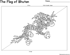 Bhutan: Flag