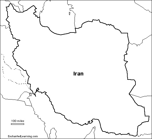 Search result: 'Outline Map Iran'