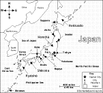 Japan Map Quiz Worksheet Enchantedlearning Com