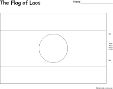 Laos: Flag
