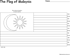 Malaysia's Flag - EnchantedLearning.com