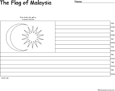 Malaysia's Flag  EnchantedLearning.com