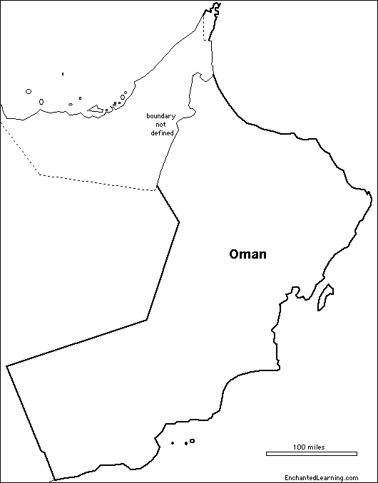Search result: 'Outline Map Research Activity #3 - Oman'