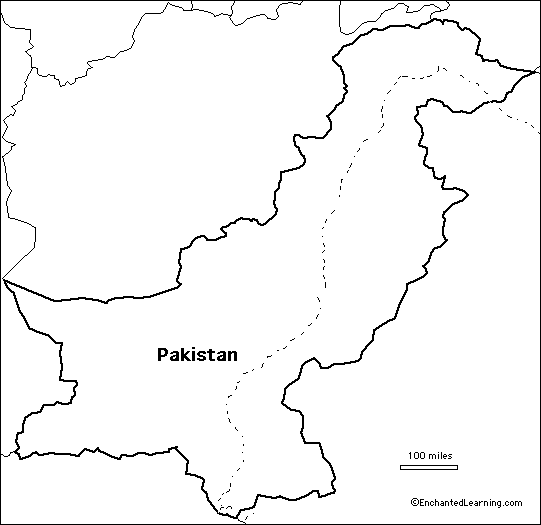Search result: 'Outline Map Pakistan'