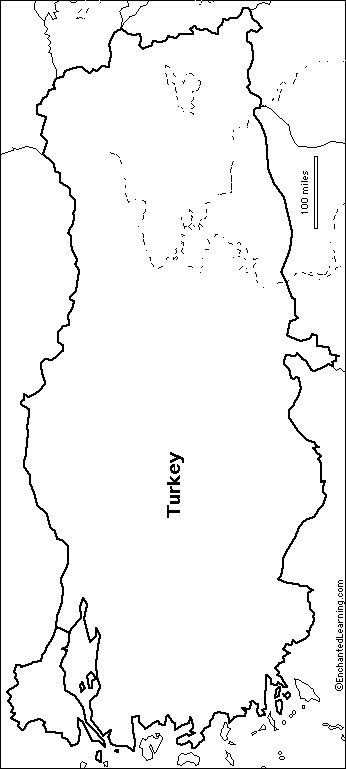 outline map Turkey