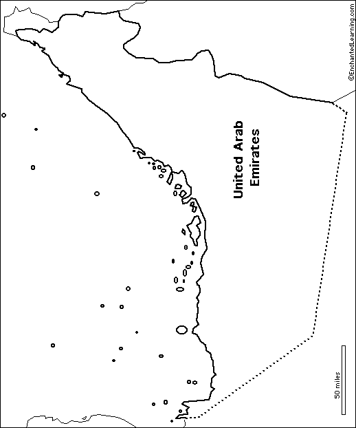 Search result: 'Outline Map U.A.E.'