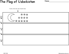 Flag of Uzbekistan -thumbnail