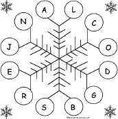 snowflake bingo